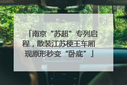 南京“苏超”专列启程，散装江苏梗王车厢现原形秒变“卧底”
